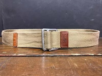 Polo Ralph Lauren Cotton/ Leather Belt With Double D Rings • $25