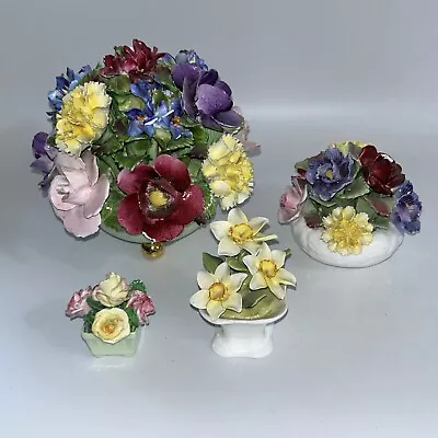 Bone China Porcelain Flower Posies Denton China Aynsley Coalport • £27.50