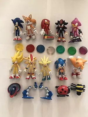 Jazwares Sonic The Hedgehog 3-Inch Figure Lot – Includes Super Forms & Emeralds! • $515