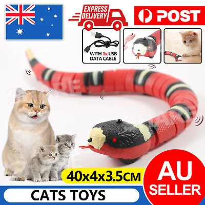 Pet Cat Toy Smart Sensing Snake Toys Cats USB Charging Electron Interactive Toy • $16.85