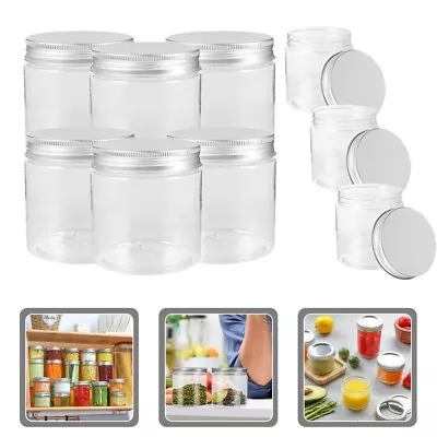 6 Pack Mason Jars 8Oz 250ml With Regular Mouth Airtight Lids ABS Canning Jars • $11.56