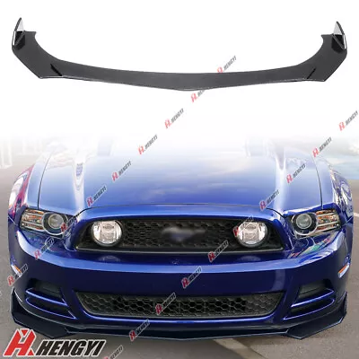 For Ford Mustang 2009-2013 Carbon Fiber Style Front Lip Splitter Spoiler • $56.99