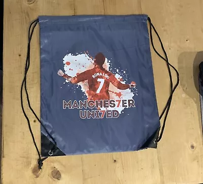 £7 • Buy Cristiano Ronaldo (Manchester United) Inspired  Drawstring Bag - Big Discount