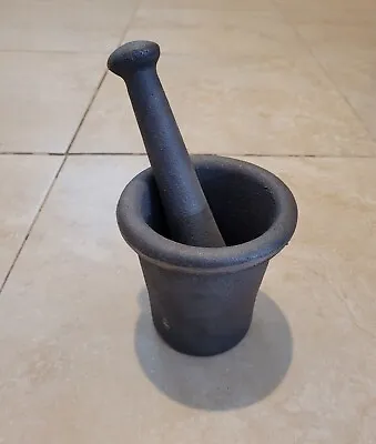 Large Cast Iron Mortar And Pestle • $65