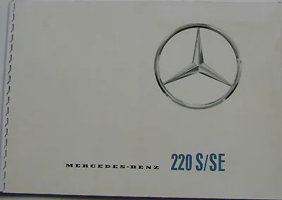 Mercedes Benz 220 S SE Fintail Saloon 1959-64 Original FRENCH Brochure No. P1242 • $34.81
