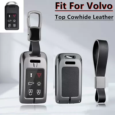 Zinc Alloy Genuine Leather Car Key Case Cover For Volvo XC60 S60 XC70 V40 S80L • $18.04