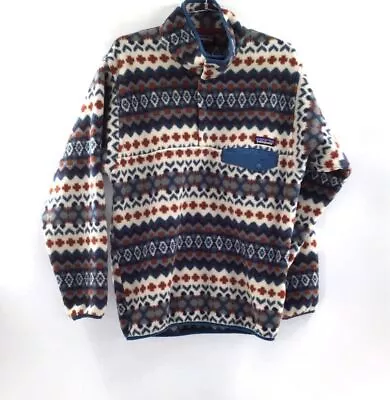 Patagonia Men's Multicolor Synchilla Fleece Pullover Sweater - Size Small • $14.99