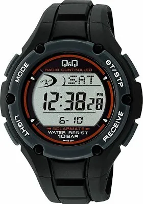 Citizen Q&Q Watch Digital Radio Solar Waterproof MHS6-300 • $58.71