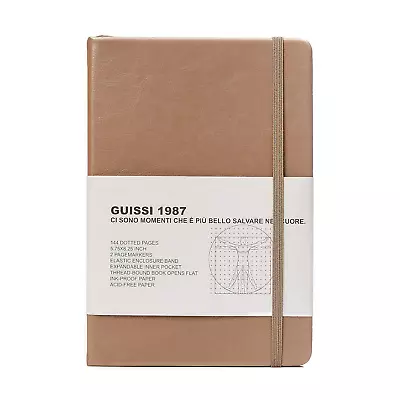 Guissi Classic Dotted Grid Bullet Notebook Journal Dot Hard Cover A5 Premium 100 • $23.95