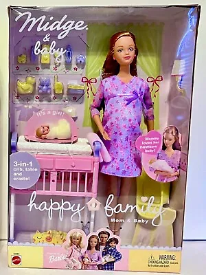 2002 HAPPY FAMILY Midge And Baby #56663 NEW IN PACKAGE Red Hair • $198.88