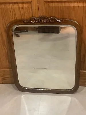 Vintage Carved Wood Mirror • $75