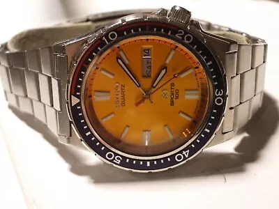 Seiko Very Rare Vintage 100m Sport  Diver 7123-823h Orig. Ss Excellent • $299.99