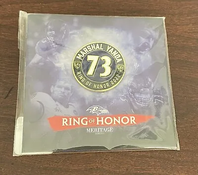 Baltimore Ravens 2022 Marshal Yanda NFL  Ring Of Honor  Lapel Hat Pin • $10.99