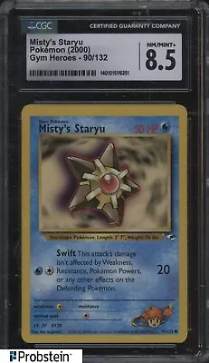 2000 Pokemon Gym Heroes #90/132 Misty's Staryu CGC 8.5 NM-MT+ • $0.99