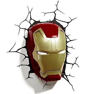 3D LightFX Marvel Avengers Iron Man Mask 3D Deco Light • $29.99