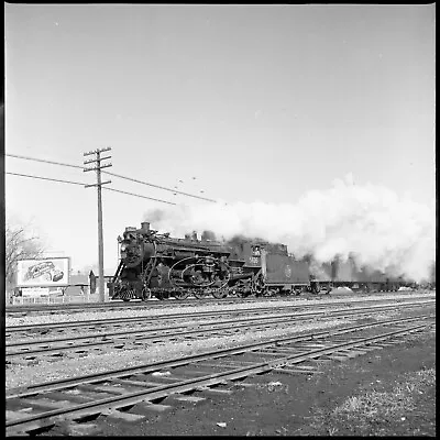 CNR Steam Loco #5616 Winnipeg Man.  Apr. 1959 Original 120 Size B&W Negative • $6.56