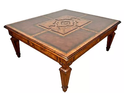 Theodore Alexander Italian Garden Cocktail Table W/ Tapered Legs • $1795