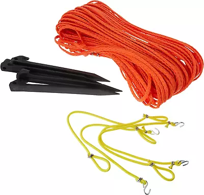 Outdoor Volleyball Boundary Poly Cord Rope With Ground Stak • $36.28