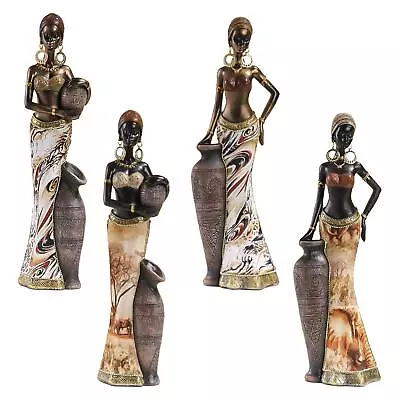 African Tribal Lady Statue Resin Ornament Multifunctional • $55.77