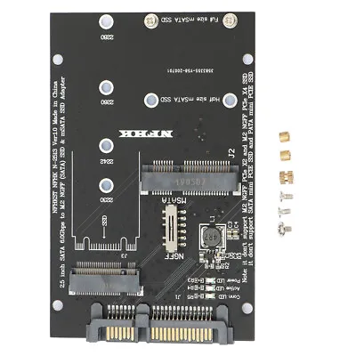 M.2 NGFF MSATA SSD To SATA 3.0 Adapter 2 In 1 Converter Card For PC Laptop _ YT • £5.89