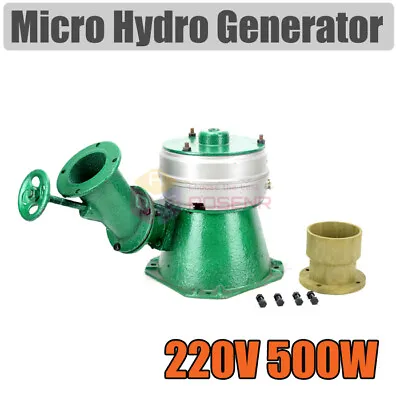£229.99 • Buy NEW 500W Micro Hydro Water Turbine Generator Hydroelectric Power Single Phase