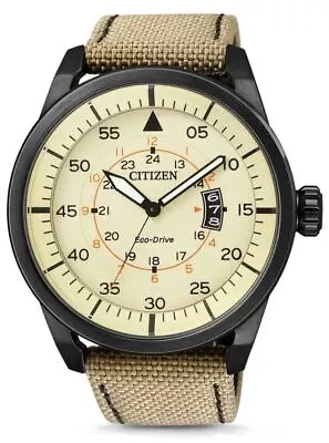 Citizen Men's Eco-Drive Aviator Watch - AW1365-19P NEW • $129