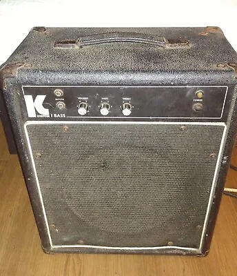 Vintage Kustom I Bass Guitar Amplifier Amp • $60