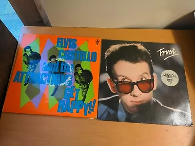 Elvis Costello Trust & Get Happy! Vinyl LPs  19841980❤️ CHARITY • $9.87