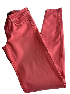 SALSA JEANS TROUSERS 27 L 32 PINK Stretchy Skinny Mid Rise Casual COLETTE • £16.48