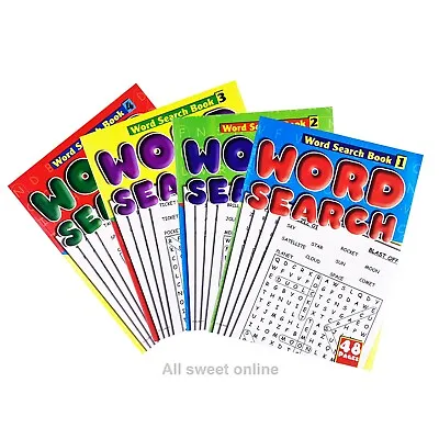 $4.95 • Buy 1-4 NEW A4 Size Word Search Puzzle Books 46 Puzzles Large Printed Book