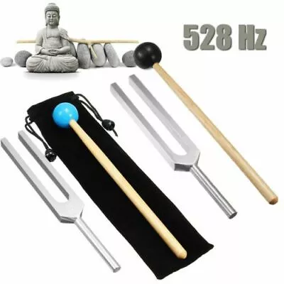 USA 528HZ Aluminum Medical Tuning Fork Chakra Hammer Ball Diagnostic +Mallet Set • $11.48