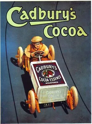 1920's Cadbury Cocoa Advertisement Poster Print A3/A4 • £5.38