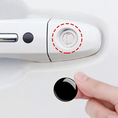 $3.08 • Buy 4pcs 20mm Black Car Door Lock Keyhole Protector Stickers Trim Cover Accessories