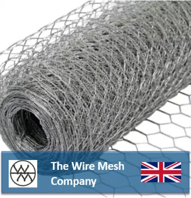 £14.99 • Buy Galvanised Chicken Wire Mesh Netting Rabbit Cage Aviary Fence Plant Net