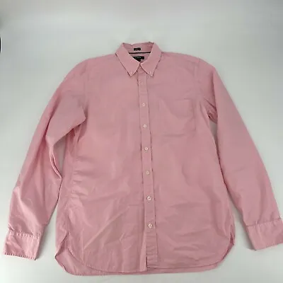 J.Crew Shirt Mens Size Large Pink Tailored Fit Button Down Cotton Long Sleeve • $22.49