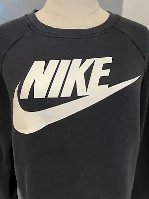 Nike Jumper Sweater Grey Aged Vintage Vibe Sz S Warm Cosy Winter Fitness Gym • $29.98