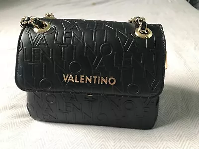 Ladies VALENTINO Black Shoulder Handbag • £50
