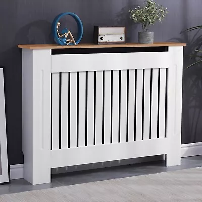 Modern Radiator Cover Small Large Wall Cabinet MDF Slats Wood Grill Furniture • £35.99