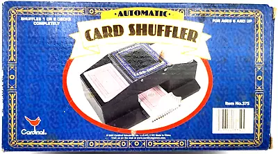 Cardinal Automatic Card Shuffler Black  1-2 Deck Vintage 2002 TESTED  • $14.98