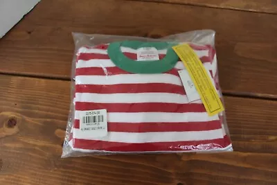 Hanna Andersson Red Striped Christmas Pajama Organic Cotton KIDS Size US 12 NEW! • $39.99