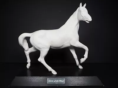 Beswick Horse   Spirit Of The Wind   White Matt Mounted Figure • £44.99