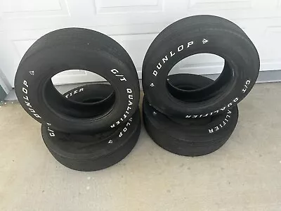 Vintage Set (4)  Dunlop GT Qualifier G70-15 Tires Rollers • $599.99