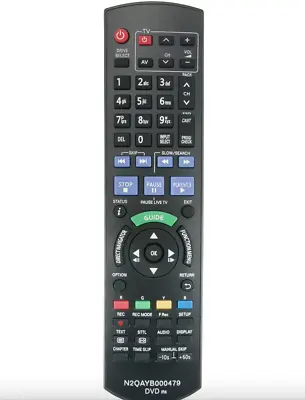 N2QAYB000479 Remote For Panasonic DVD Recorder DMR-XW385 DMR-XW390 DMR-XW480 New • $8.95