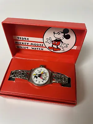 1933 Mickey Mouse Ingersoll Tribute Wrist Watch By Pedre (90s) • $129.99
