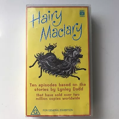 Hairy Maclary VHS Video Cassette Tape 1998 ABC Kids Vintage Collectable • $20