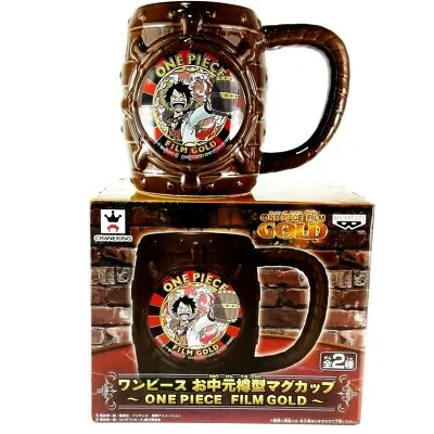 $55 • Buy One Piece Film Gold Monkey D Luffy Barrel Type Ceramic Big Mug 2016 Banpresto