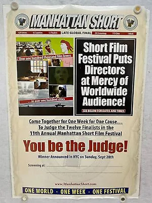2009 Manhattan Short 11th Annual Film Festival Movie Poster 27 X 40 • $39.95