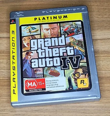 Grand Theft Auto IV 4 - Playstation 3 - Complete With Manual  • $9.99