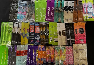 Indoor Tanning  Lotion Packets Variety 10 Packs U Pick No Tingle / Some Tingle • $12.50