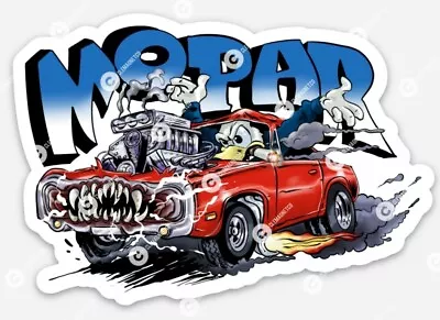 Muscle Car STICKER - Ratfink Style American Made Car Show Rat Fink Donald • $5.45